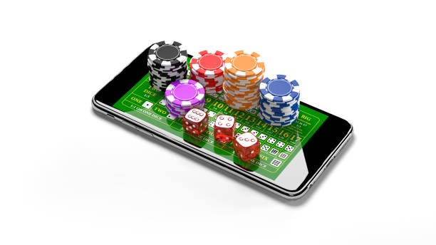 Live casino interface on mobile phone app